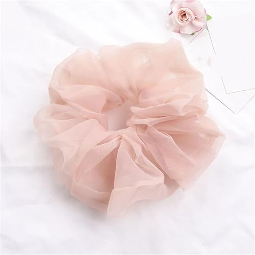 Organza Silk Scrunchies For Women Elastic Hair Bands Soft Hair Rope Stylish Hair Accessories For Daily And Party Wear