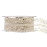 Farbe: creme Spitze I Spitzenband Vintage I creme I Breite: 38 mm I Länge: 20 Meter