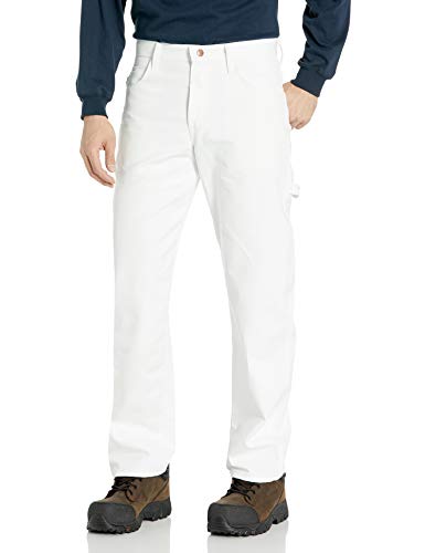 La Mejor review de Pintor los más solicitados. 20 Red Kap Pantalones Dungaree Painter para Hombre, Pantalones de Pintor, Blanco, 34W x 32L