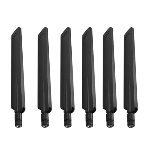 ISTOVO 6X Amplificador de Antena WiFi de 18 Dbi 2.4Ghz Amplificador de Conector de Enrutador WLAN, Negro