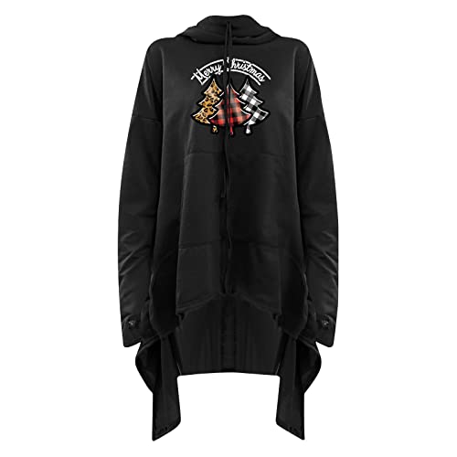 Women's Ugly Christmas Sweater Cardigans Merry Christmas Letter Print Crewneck Sweatshirt Funny Cute Ice Cream Graphic Tee #TOP3