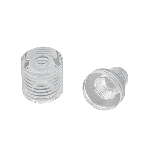 Savagrow 8Pcs Acrylic Plastic Advertising Screws Sign Clear Wall Mounted Standoffs (1/2 X 1/2 Inch) #TOP2