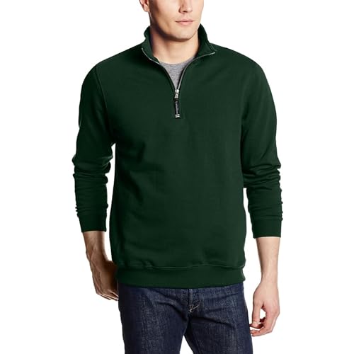 Image of Charles River Apparel Men's Crosswind Quarter Zip Sweatshirt