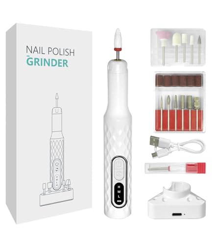 Bixury Fresa per Unghie,Lima per Unghie Elettrica 12 In 1 Kit Manicure Pedicure 18000RPM Manicure Elettrico e Pedicure Set Fresa per Unghie Professionale con USB Ricaricabile per Casa e Salone Usare