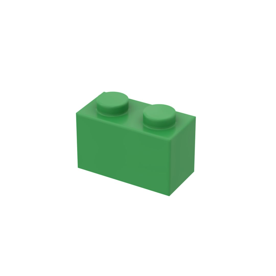 3065 bricks Brick 1x2 Without Bottom Tube 50 Pieces GDS-1545 Compatible with Lego Building Blocks Color:Bright Green 37 โ image 1