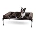 K&H Pet Products Original Bolster Pet Cot Elevated Pet Bed Medium Chocolate/Mesh 25" x 32" x 7"