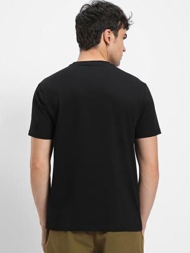 Image of Bewakoof Men's Graphic Print Regular Fit Half Sleeve Round Neck Pure Cotton T-Shirt