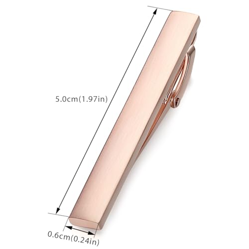 Image of HONEY BEAR 5cm /5.4cm /6cm Mens Tie Clip Bar for Normal Size Steel Business Wedding Gift 1.97 inch /2.12 inch /2.36 inch
