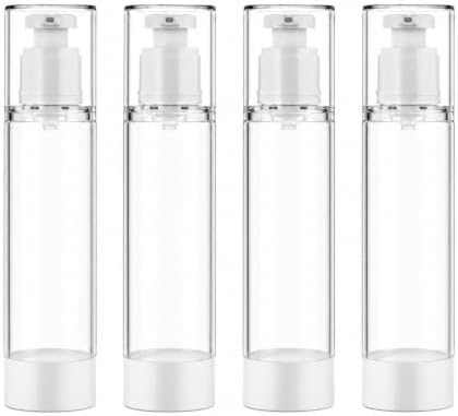 Airless Pump Bottles 4 Pack Refillable Travel Pump Containers image 4