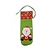 Momolaa Red Santa Set Dekorationen Wein Weinflasche Schneemann-Set Weihnachts-Hausdekor Weinrömer Gläser (A, One Size)