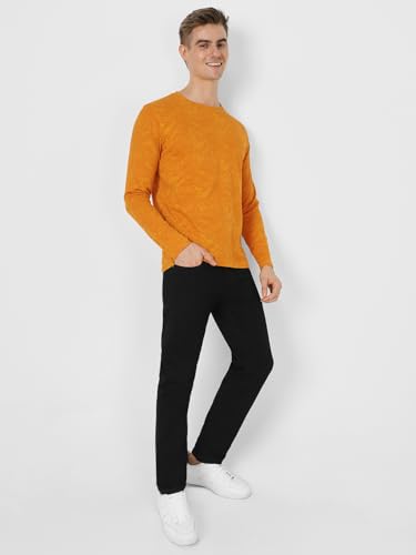 Image of Urbano Fashion Men's Printed Full Sleeve Slim Fit Cotton T-Shirt