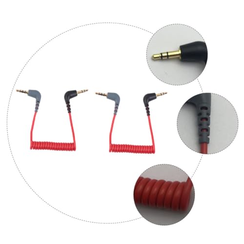 Cable de extensión de audio 3.5mm DOITOOL 0.75m rojo 2 piezas miniatura 7