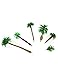 18pcs Artificial Miniature Palm Trees Scenery Layout Model Plastic Tree Train Coconut Rainforest Toys for Ho Train Layout