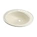 Lippert 209358 Better Bath RV Oval Lavatory Sink 17" x 20" Center Drain Parchment