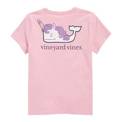 vineyard vines Girls' Unicorn Whale Short-Sleeve Pocket Tee