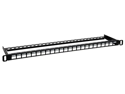 Panneau de brassage 24 ports UTP Keystone Monoprice Demi-U