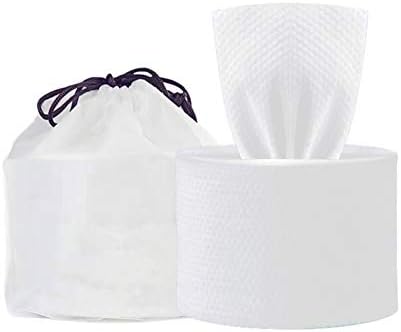 1pack 80 counts Cotton Non-woven Fabric Soft Face Tissue Natural Disposable Facial Towel Comfort Facial Tissues Facial Cleansing Cloths Disposable Washcloths Disposable Face Towel