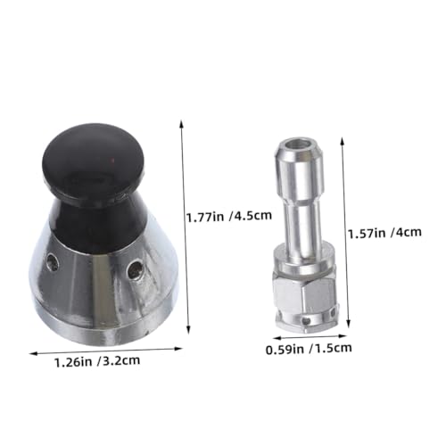 2 Sets de repuestos para olla a presión: válvula de seguridad con varilla de escape y regulador de peso para control y cocina segura miniatura 2