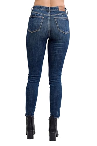 Judy Blue Women's Mid-Rise Tummy Control Vintage Wash Skinny Jeans3