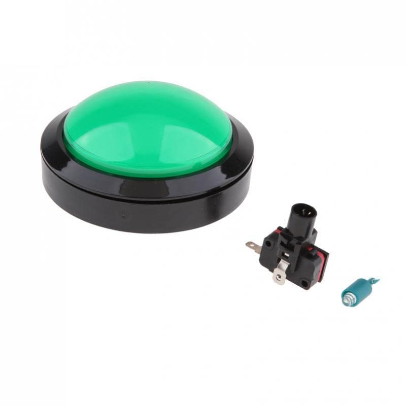 Dome Shaped Jumbo LED Illuminated Self-resetting Push Button Switch Green|Collectibles |Arcade Jukeboxes & Pinball |Replacement Parts|1 Piece 100mm LED Push on|Accessories, Organizer, Storage, Holder,-picture-25