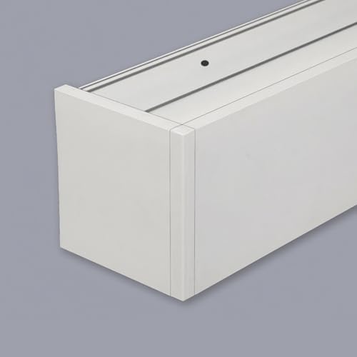 Double Curtain Tracks, 9.8ft Three-in-One Curtain Rod System with Adjustable Double Rails, Customizable Length for Living Room, Bedroom, Kitchen, Wall-Mounted Solution (2m/6.6ft)