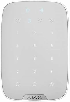 AJAX Keypad Plus, Kablosuz, Tu  Tak m , BEYAZ
