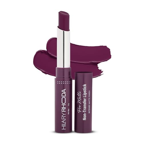 Image of Hilary Rhoda Pro Matte Non-Transfer Lipstick | Waterproof & Smudge-Proof | 12-Hour Long Stay | 24 Shades Available | Highly Pigmented Matte Finish Lipstick | 2g - (Wild Orchid | Shade 09)