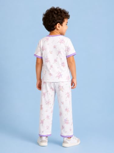 Image of Kidbea Kids Bamboo Viscose Co-Ord Set, Half Sleeve Round Neck Night Suit