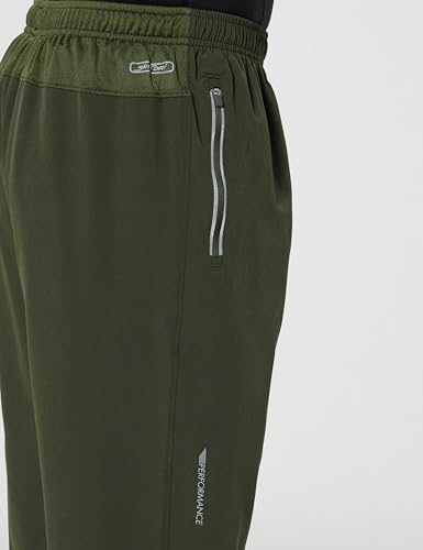 Image of Van Heusen Men's Track Pant | Side Zipper Pockets |Mid-Rise| 4-way stretch | Super light for premium comfort | Cotton Blend | Breathable & Casual | Easy Stain Release| Anti-static fabric | Activewear | Drawstrings | Style 51042