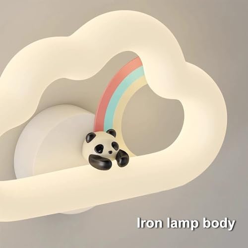 Lámparas de pared para habitación infantil tipo aplique de nube blanca LED 12W regulable en tono 5