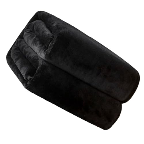 Couverture polaire douce noire confortable contre le froid de la climatisation