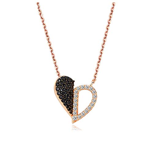 Colliers pendentif amour en argent sterling hypoallergénique et durable