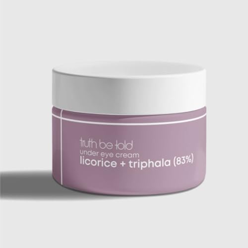 Image of Truth Be Told TBT Under Eye Cream with Licorice & Triphala(15ml), Dark Circle Removal, Puffiness Reduction & Wrinkle Smoothing, Free from parabens, silicones, mineral oils