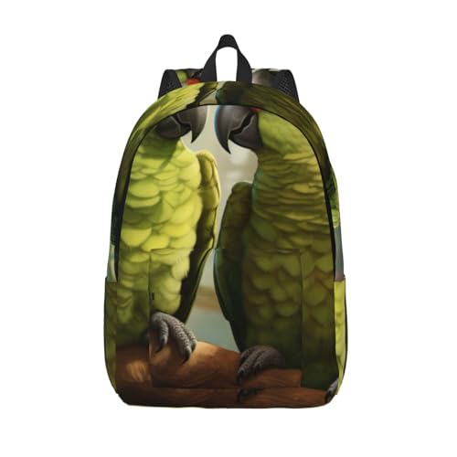 Sac à dos en toile WURTON perroquets polyvalent homme femme randonnée travail