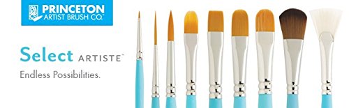 Princeton Tec Select Artiste, Serie P3750, Katzenzunge Gr. 4, kurzstielig Filbert, Holz