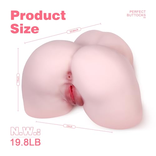 Image of Sex Doll Male Masturbator with Anal Vagina Sex Stroker Realistic Big Butt Brown Sex Dolls Pocket Pussy Ass Masturbator Lifelike Sex Toys for Men Masturbation Adult Toys for Men's Sex Orgasm