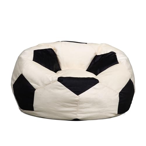 Big Joe Sports Ball Child-Sized Bean Bag Chair for Kids, Soccer Ball Plush, Ultra-Soft Lightweight Polyester Blend, 2.5 Foot Refillable - Thumbnail 4