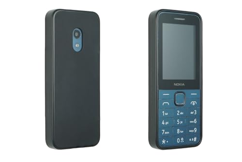 caseroxx Schutzhülle für Nokia 225 4G (2024) in schwarz – Flexibles TPU-Hülle aus stoßfestem Gummi, passexakte Handy-Tasche mit Kantenschutz und rutschfestem Grip