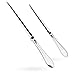 MUSROD Silvery Letter Opener, Envelope Opener Knife Metal Letter Opening Knife, Paul Revere Paper Cutting Knife, 9 inches (2 Pack)