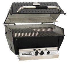 Broilmaster P3XFN Gas Grill Head with Flare Buster, Black