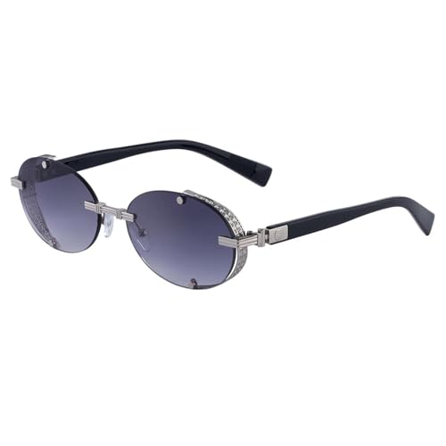 Lunettes de soleil ovales steampunk pour sublimer votre look de festival rétro et punk