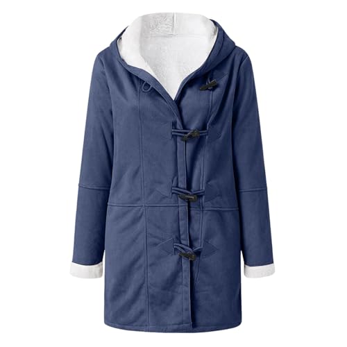 Kids Fleece Jacket Girls Boys Suede Sherpa Lined Hooded Coat Warm Winter Fall Duffle Jacket with Pockets