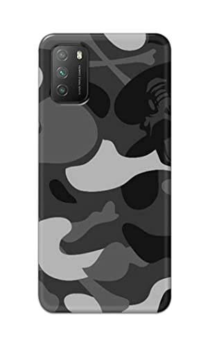 Image of Printed Hard Back Cover Case for Mi Poco M3 Back Cover (Army Pattern) -1302