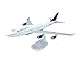Delta (07-Cur) Boeing 747-400 Airplane Miniature Model Snap Fit 1:200 Part#ABO-74740H-019