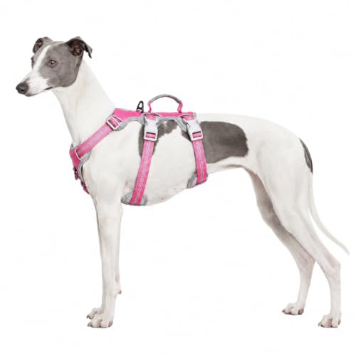 Huntboo Reflektierende Panik-Hundegeschirr mit gepolstertem Griff