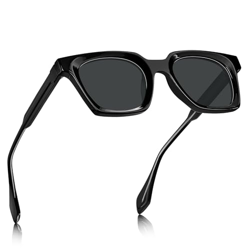 STGATN Trendy Acetate Polarized Sunglasses for Women UV400 Protection, Classic Square Style Shades Anti-glare Sun Glasses