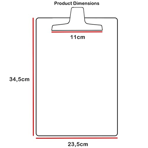 Prancheta de Alumínio Ofício com Prendedor de Aço Inox Acrimet