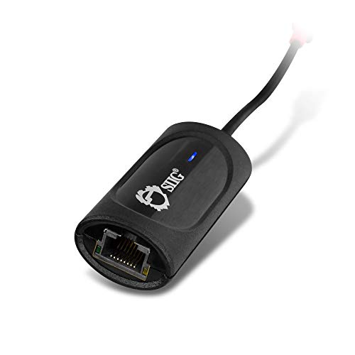 Adaptador USB-C RJ-45 Siig JU-NE0914-S1 cable conversor de red ethernet Gigabit negro y rojo 4