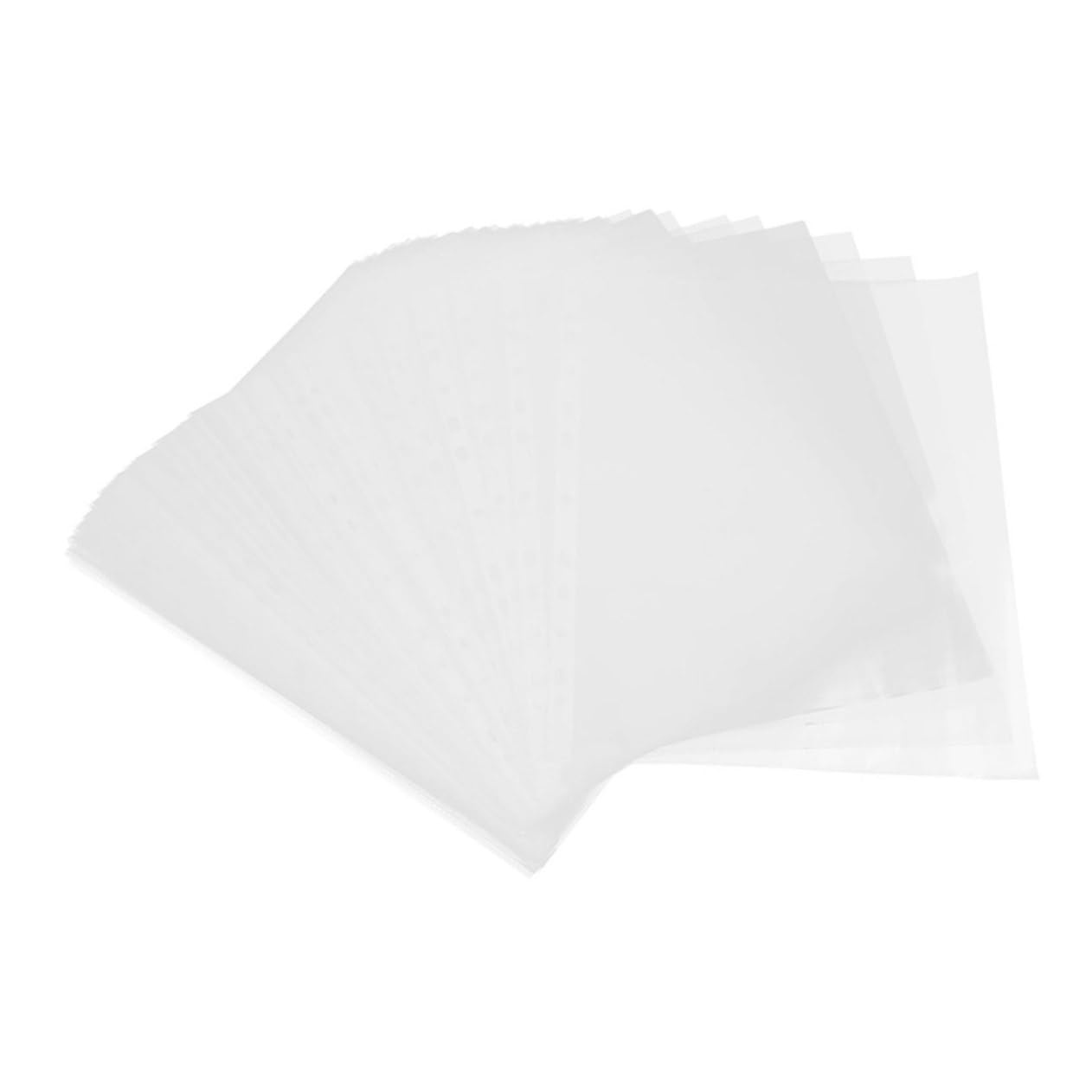 100stücke Klarsichthüllen aus Strapazierfähigem Pp-material Transparente Schutzhüllen für Dokumente für Schule Büro und Zuhause