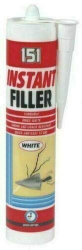 151 Instant Filler Indoors Outdoors 480g Crack Resistant Cartridge White Smooth